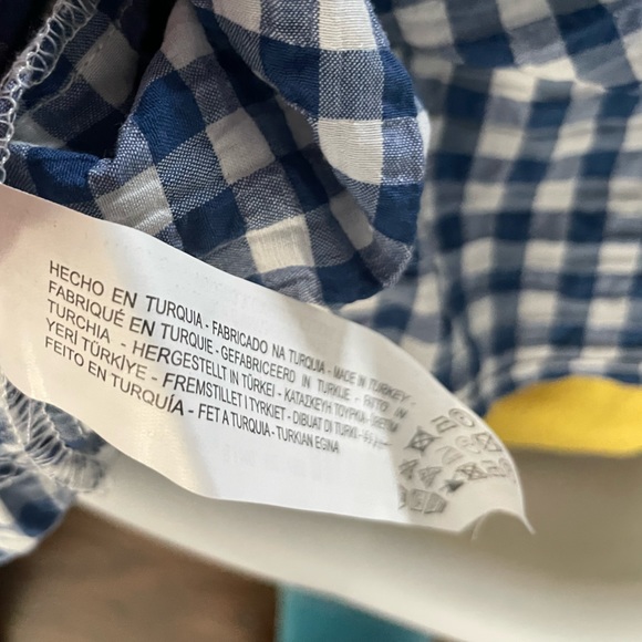 Blue and white checkered Zara dress - Picture 6 of 8